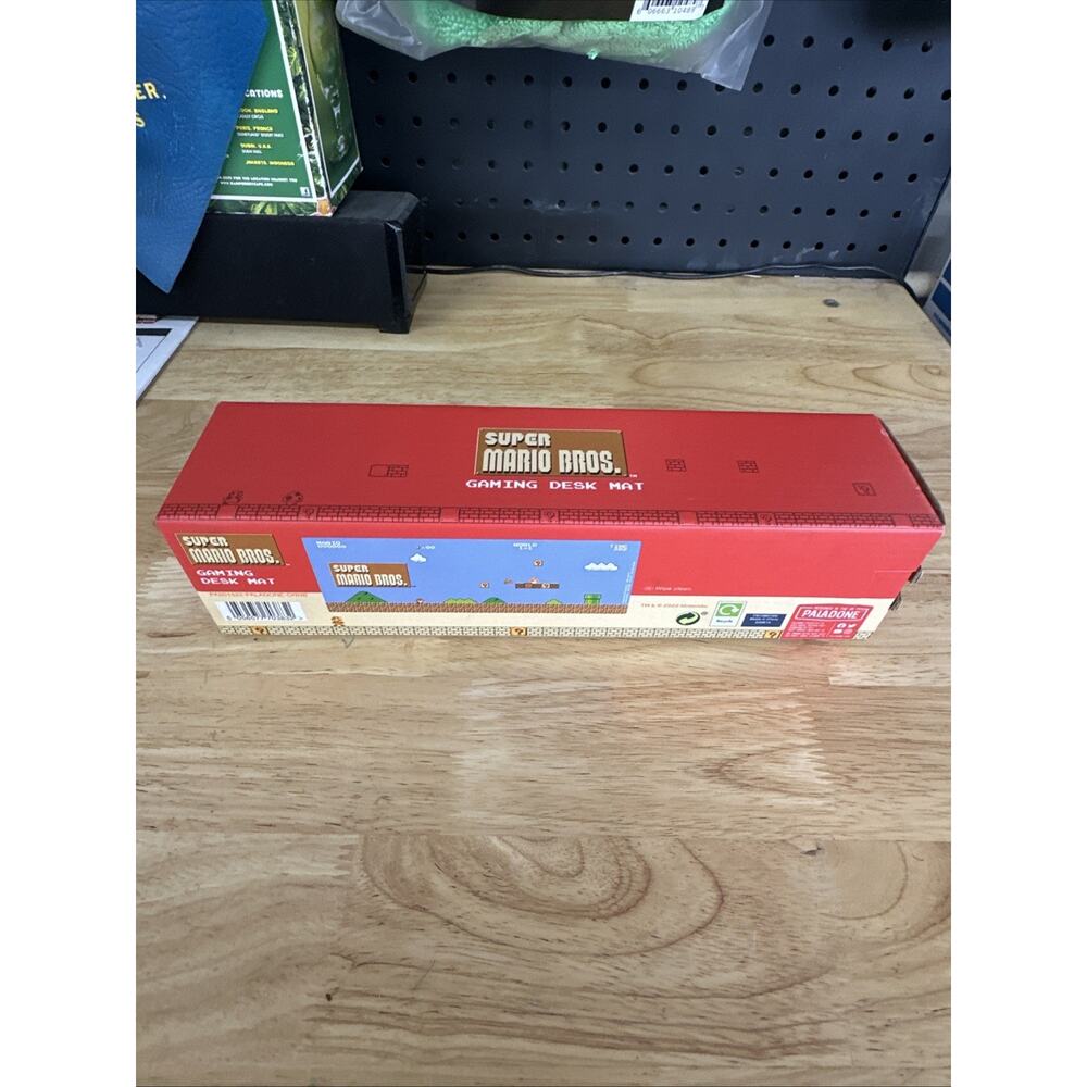 NIB Paladone Super Mario Bros Gaming Desk Mat 27.5" X 10.2" 1 Piece Easy Clean